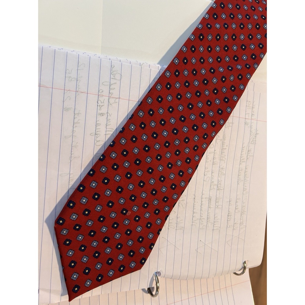 Tommy Hilfiger 100 % Silk Tie Red And‎ Blue